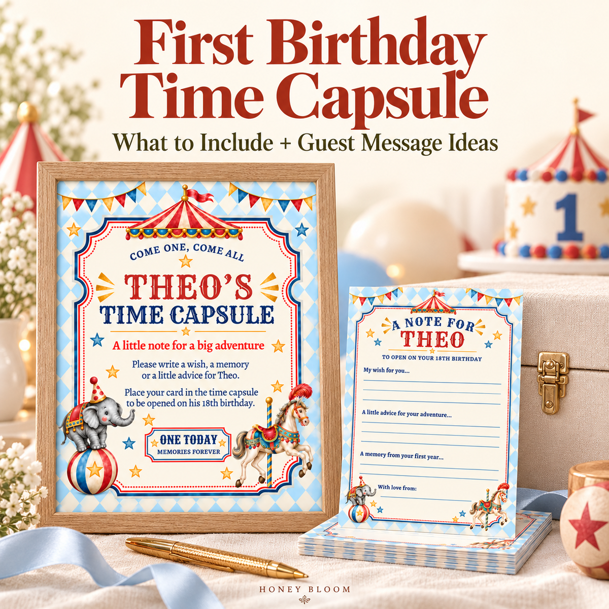 First Birthday Time Capsule: What to Include + Guest Message Ideas