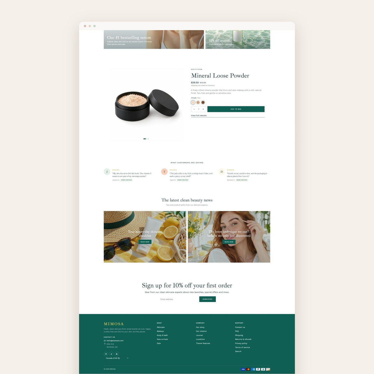 Mimosa Shopify Theme