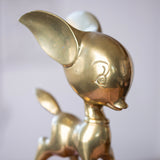 Vintage Brass Deer Figurine | Retro Farmhouse Decor | Animal Statue Collectible
