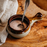Mini Ceramic Salt Bowl | Handmade Style Pinch Pot | Rustic Condiment Dish | Food Photography Prop
