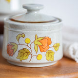 Vintage Haniwa Stoneware Teapot Set – 1970s Floral Tea Set from Japan