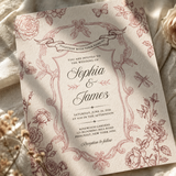 Vintage Chinoiserie Wedding | Invitation Template