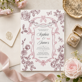 Vintage Chinoiserie Wedding | Invitation Template
