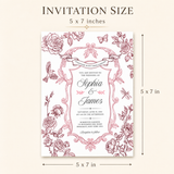 Vintage Chinoiserie Wedding | Invitation Template