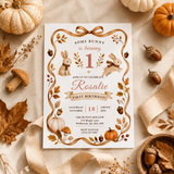 Some Bunny Is Turning One First Birthday Invitation | Canva 5x7