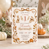 Some Bunny Is Turning One First Birthday Invitation | Canva 5x7