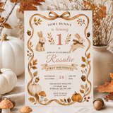 Some Bunny Is Turning One First Birthday Invitation | Canva 5x7