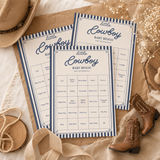 Little Cowboy Baby Shower Bingo Printable PDF – 30 Cards