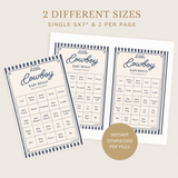 Little Cowboy Baby Shower Bingo Printable PDF – 30 Cards