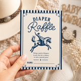 Little Cowboy Diaper Raffle Card Printable