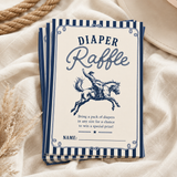Little Cowboy Diaper Raffle Card Printable