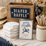Little Cowboy Diaper Raffle Card Printable