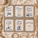 Little Cowboy Baby Shower Table Signs, 6 Editable 8x10 Western Canva Signs