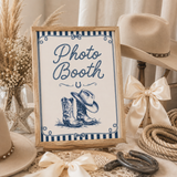 Little Cowboy Baby Shower Table Signs, 6 Editable 8x10 Western Canva Signs
