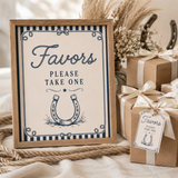 Little Cowboy Baby Shower Table Signs, 6 Editable 8x10 Western Canva Signs