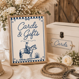 Little Cowboy Baby Shower Table Signs, 6 Editable 8x10 Western Canva Signs