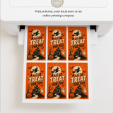 Retro Halloween Party Favors Template