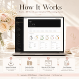Ultimate Wedding Planner HTML | Interactive Digital Wedding Organizer with Budget, Guest List, Checklist, Timeline & Vendor Tracker