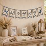 Little Cowboy Baby Shower Banner Printable | Western Howdy Banner