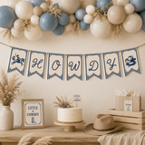 Little Cowboy Baby Shower Banner Printable | Western Howdy Banner