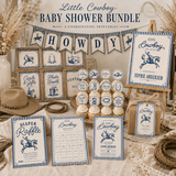 Little Cowboy Baby Shower Printable Bundle