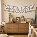 Little Cowboy Baby Shower Banner Printable | Western Howdy Banner