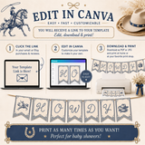 Little Cowboy Baby Shower Banner Printable | Western Howdy Banner