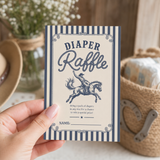 Little Cowboy Diaper Raffle Card Printable
