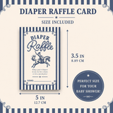 Little Cowboy Diaper Raffle Card Printable
