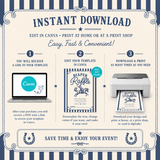 Little Cowboy Diaper Raffle Card Printable