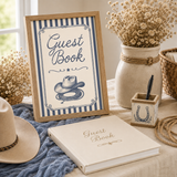 Little Cowboy Baby Shower Table Signs, 6 Editable 8x10 Western Canva Signs