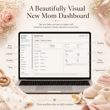 New Mom Survival Planner | Interactive Baby Tracker + Newborn Guide Library