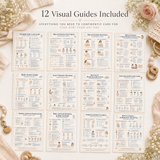 New Mom Survival Planner | Interactive Baby Tracker + Newborn Guide Library