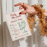 Whimsical Christmas Party Invitation Template | Editable Canva Party Like Santa Invite