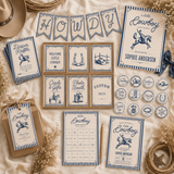Little Cowboy Baby Shower Printable Bundle