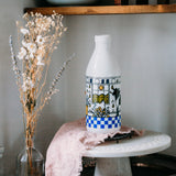 Vintage Italian Milk Bottle 1970s | Art Deco Collectible | Retro Kitchen Decor