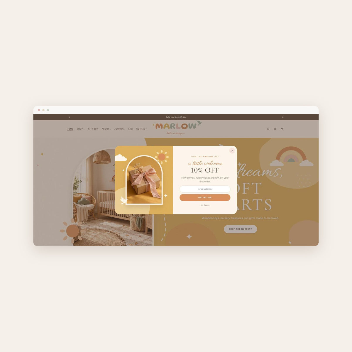 MARLOW boho nursery Shopify theme, preview 7