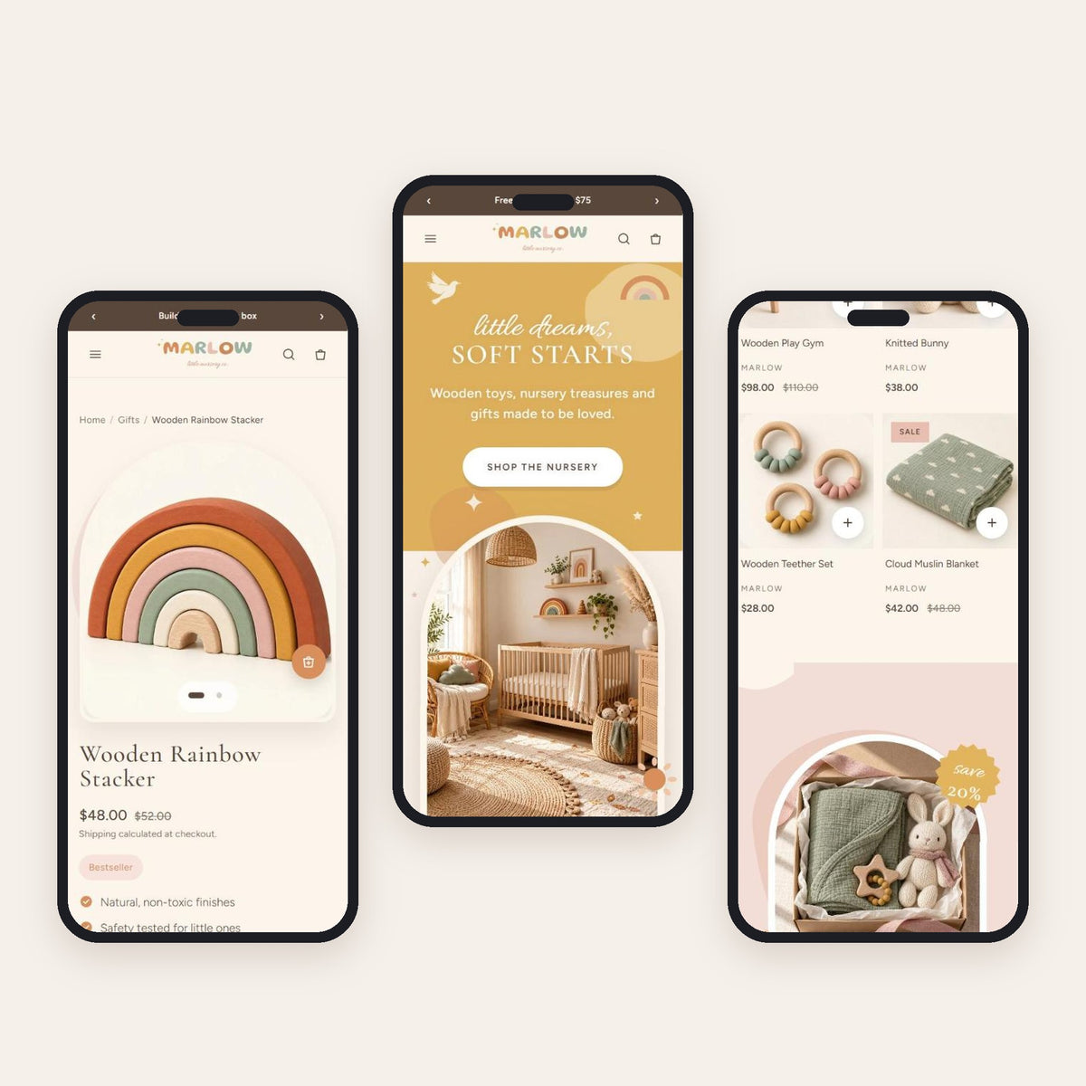 MARLOW boho nursery Shopify theme, preview 8