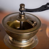 Vintage Art Meston Le Poder Coffee Grinder – Copper & Wood Manual Coffee Mill