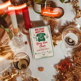 Retro Christmas Party Invitation Template | Editable Canva Holiday Invite