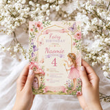 Fairy Birthday Invitation Template for Girls | Editable Canva