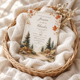 Autumn Woodland Wedding Invitation Template