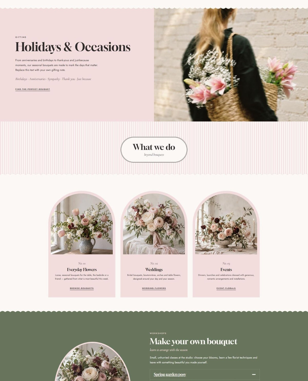FLOR occasions and services #page