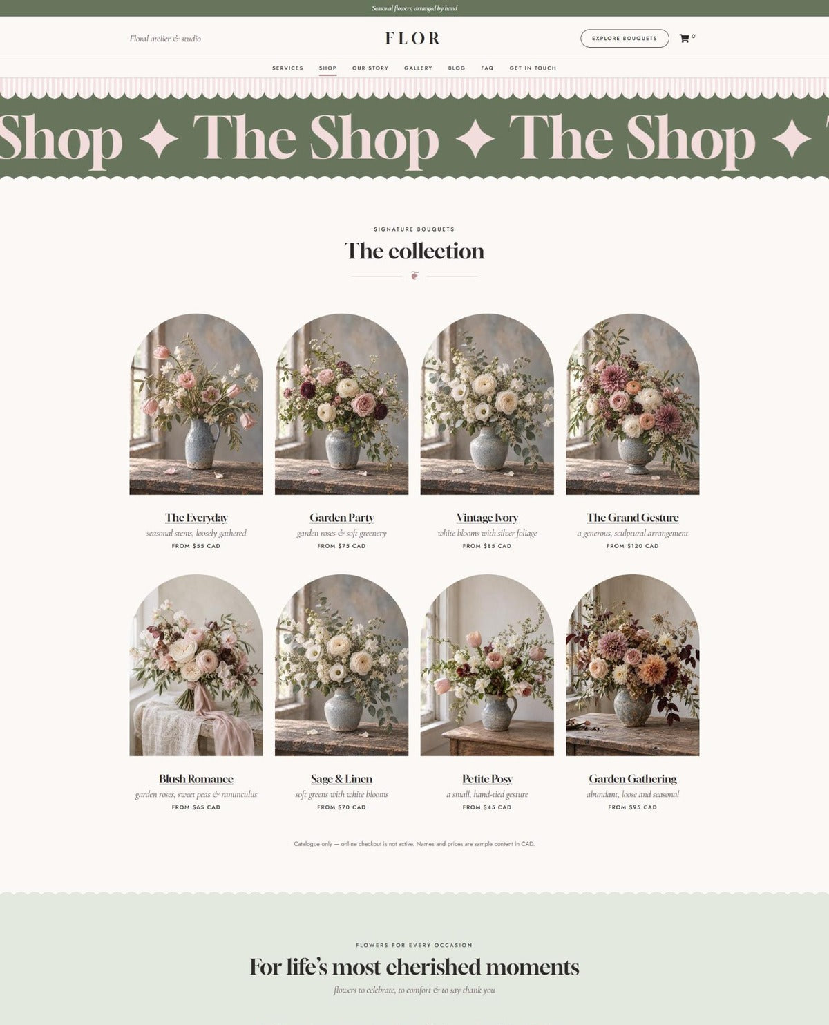 FLOR shop collection #page
