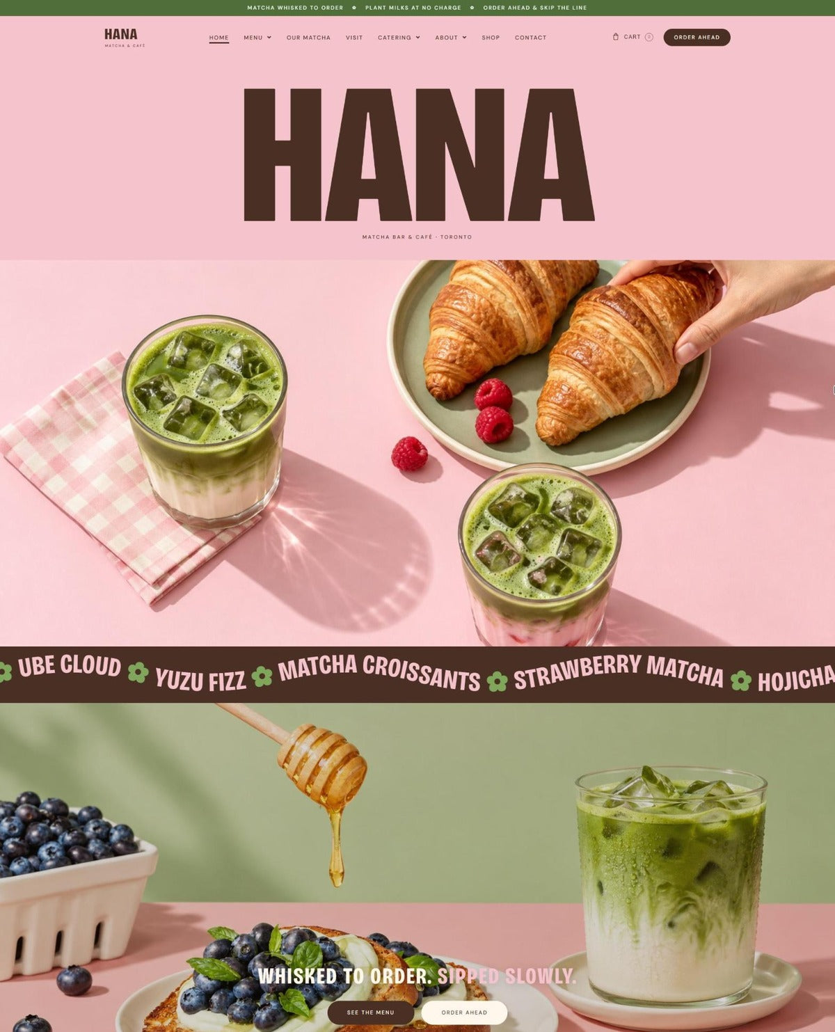 HANA hero and order ahead #page