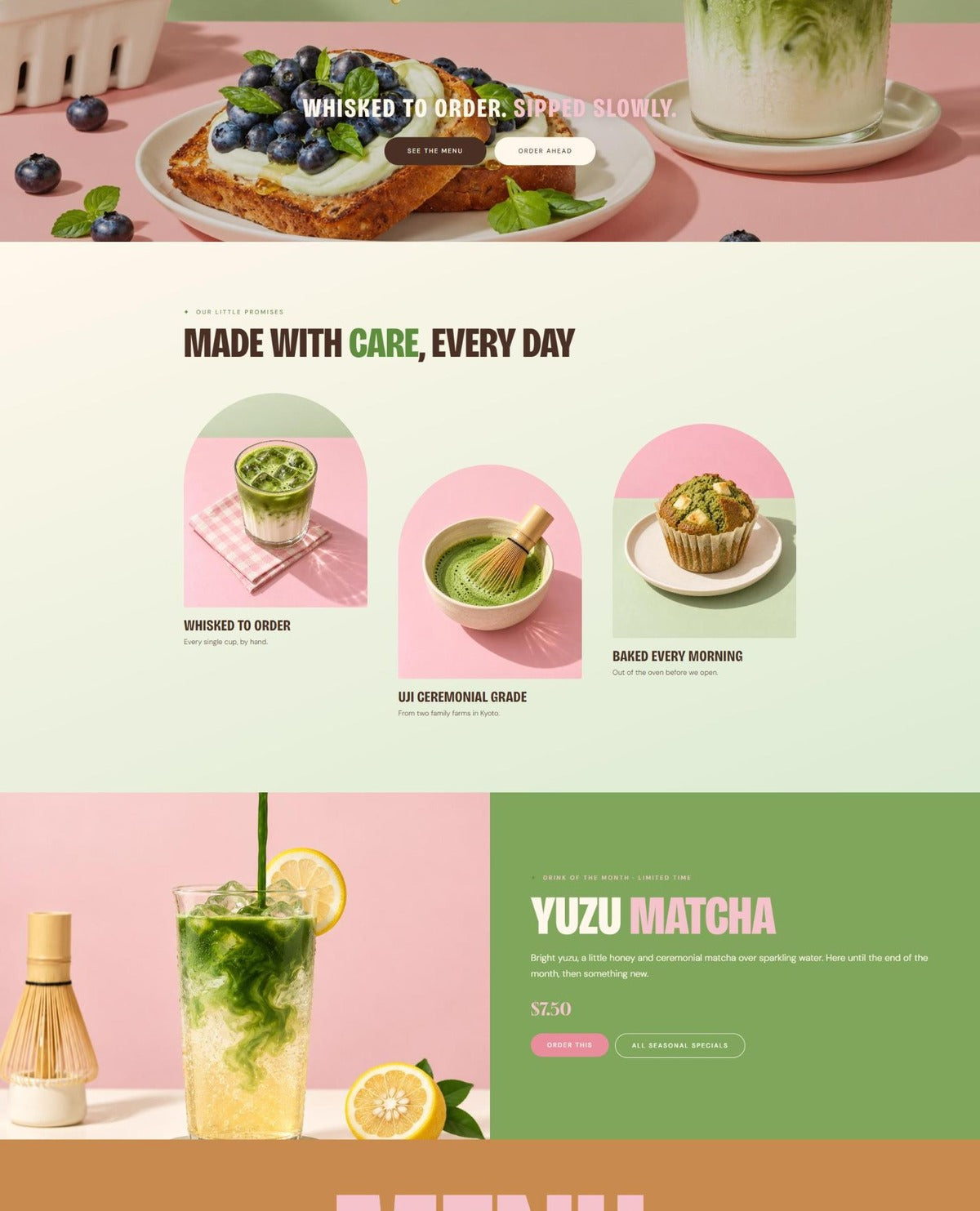 HANA promises and drink of the month #page