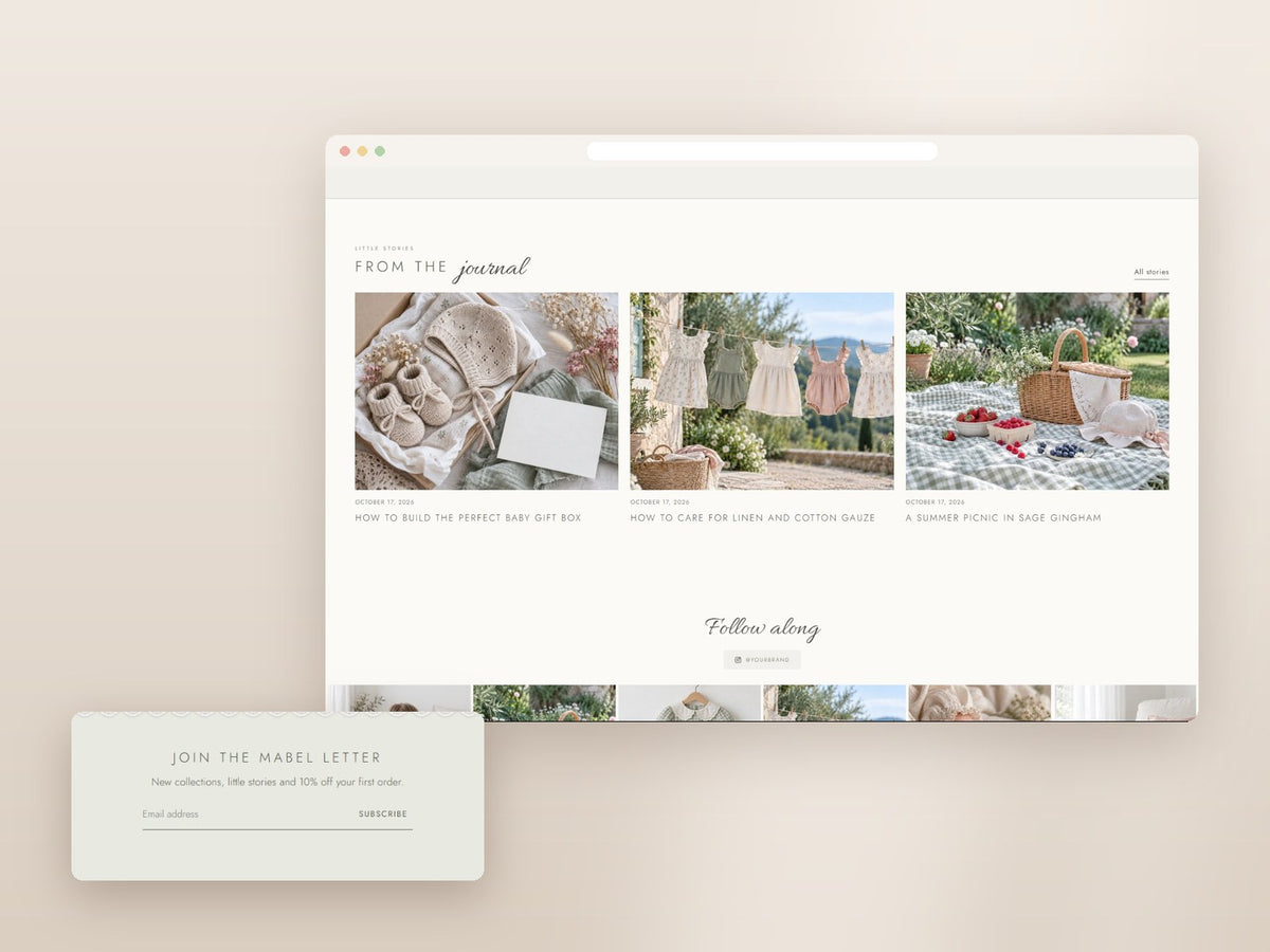 Journal & newsletter built in