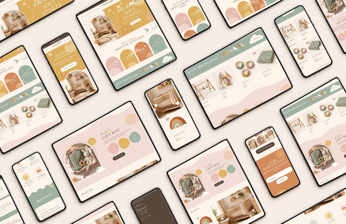 MARLOW on desktop, tablet and phone #page