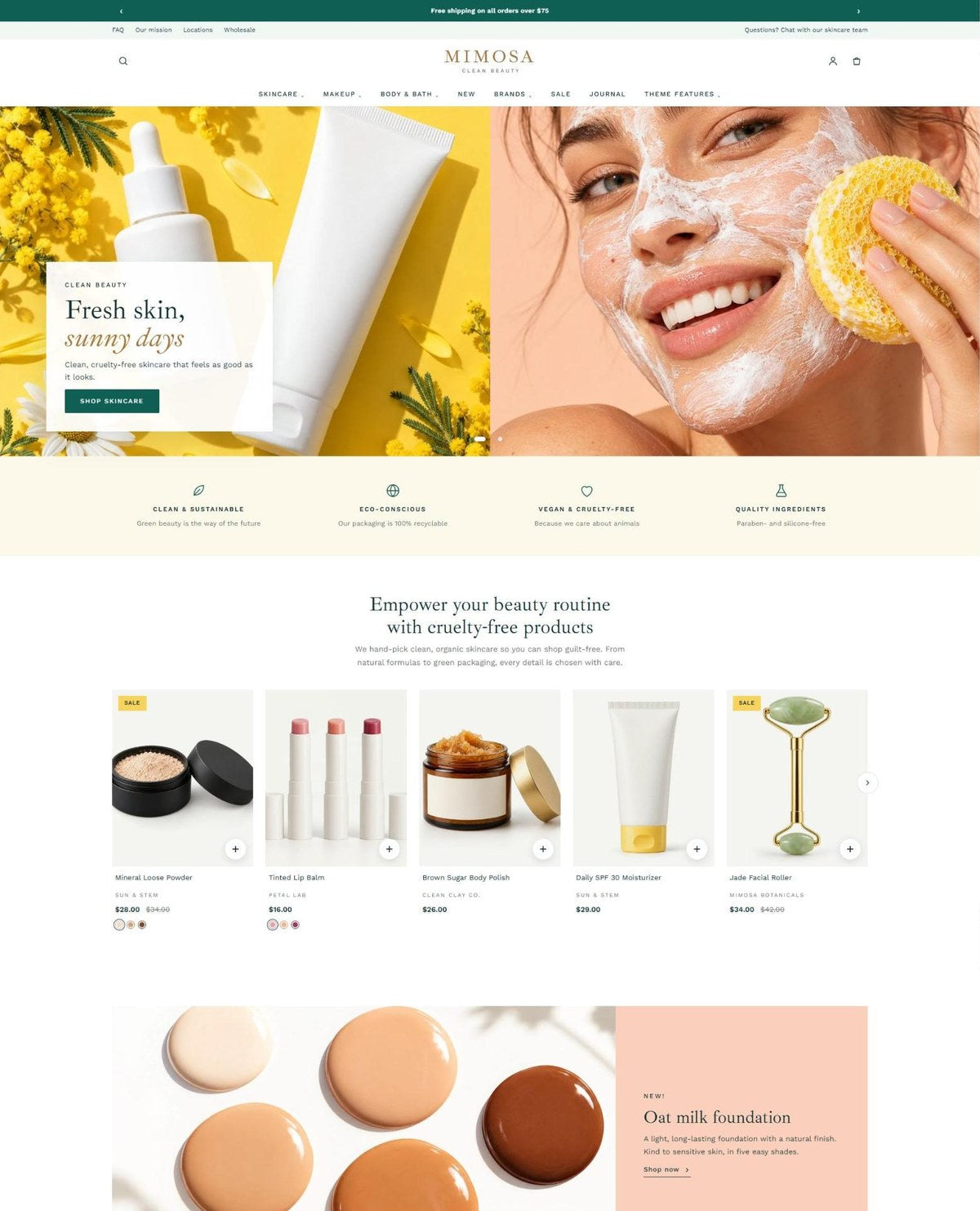 MIMOSA hero and bestsellers #page