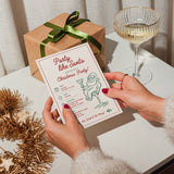 Whimsical Christmas Party Invitation Template | Editable Canva Party Like Santa Invite